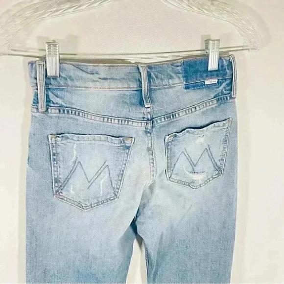 NEW MOTHER Denim The Tomcat Jeans The Confession Wash Distressed Retro Y2K 90s - Picture 9 of 9